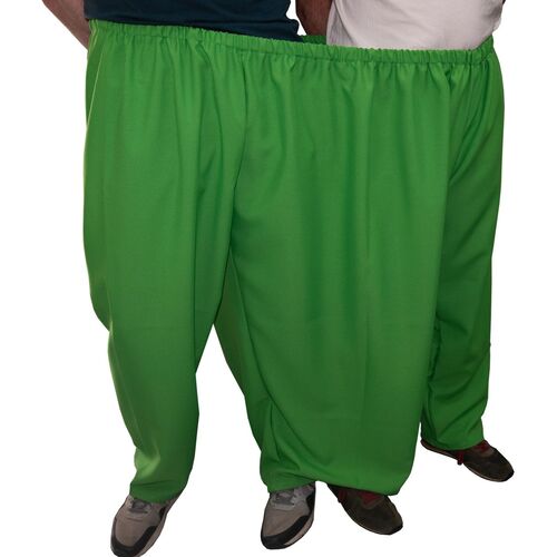 Doppelhose Gr�n Hose mit drei Hosenbeinen Party-Spa� Hochzeit Geburtstag