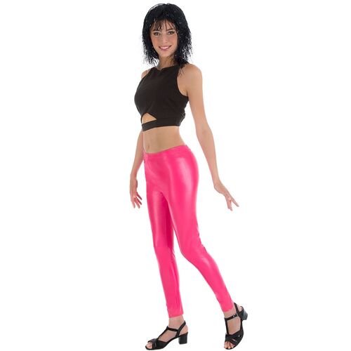 Leggings Neon Pink 80 und 90er Party Kost�m-Zubeh�r f�r Damen