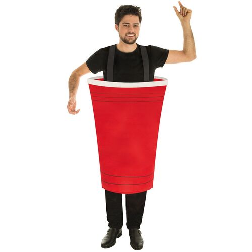 Beer Pong Kost�m XXL Becher Trinkspiel f�r Erwachsene