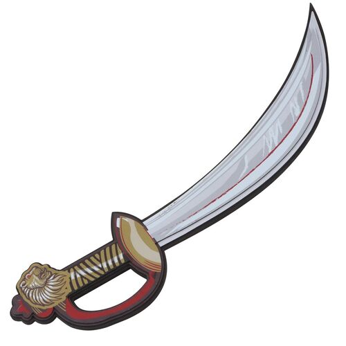 Piraten Schwert S�bel 44 cm lang aus Schaumstoff f�r Kinder