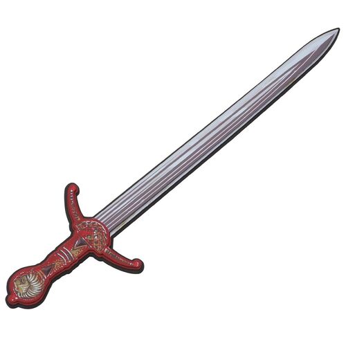 Ritter Schwert 50 cm lang in Metall-Optik aus Schaumstoff f�r Kinder