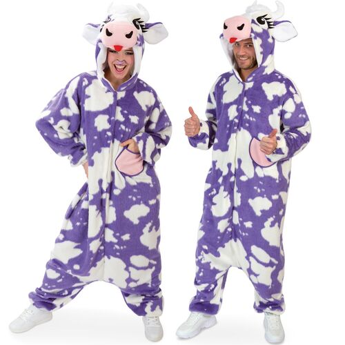 Kuh Kost�m Lila Kuh Kuhnigunde f�r Erwachsene