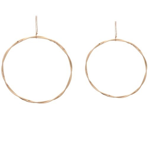 Rattan-Kranz rund 2 St�ck 40 und 35 cm zum Dekorieren & Basteln Deko