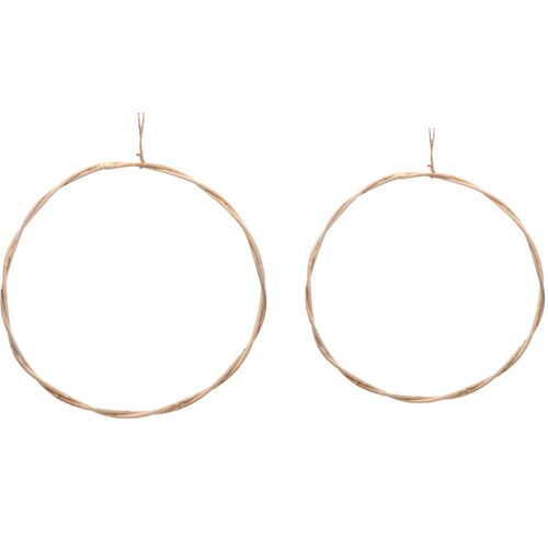 Rattan-Kranz rund 2 St�ck 50 und 45 cm zum Dekorieren & Basteln Deko