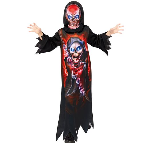 Sensenmann Kost�m Halloween Game Over mit Maske f�r Kinder