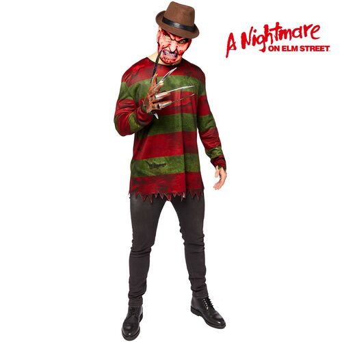 Freddy Krueger Kost�m Halloween Nightmare inkl. Maske & Handschuh