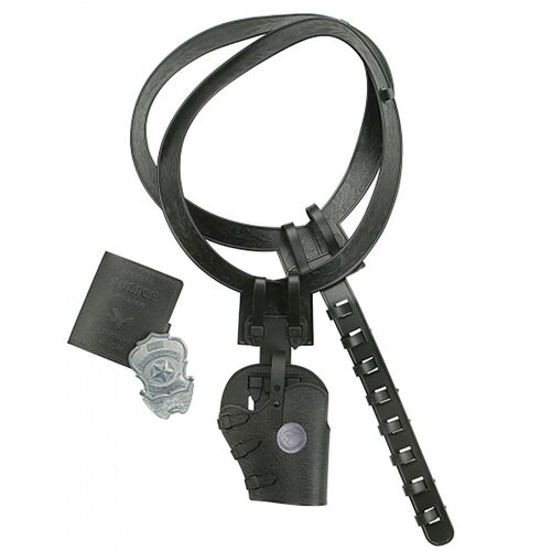 Schulterholster Polizei verstellbares Schulterhalfter mit Polizeimarke & Ausweis f�r Erwachsene