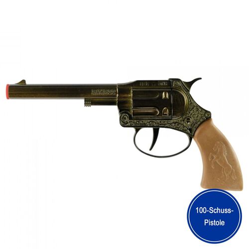 Sheriff Spielzeug-Pistole Ramrod 17,8 cm Western 100 Schuss-Pistole Cowboy