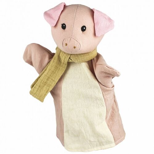 Handpuppe Schweinchen Rosa 29 cm Pl�schtier Puppen- und Kasperletheater