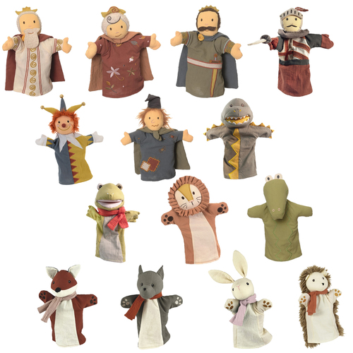 Hochwertiges Handpuppen-Set XXL 14 Spielpuppen f�r Puppen- und Kasperletheater