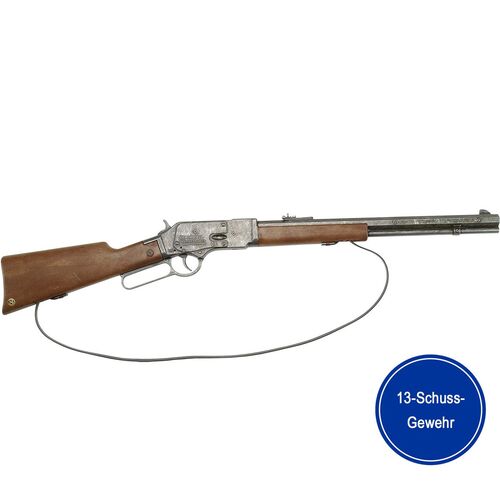 Western Gewehr 73 cm Western Rifle 44 Cowboy 13-Schuss-Gewehr