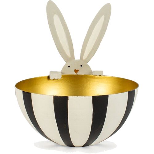 Schale aus Metall mit Hase Teelicht Osterhase Ostern Fr�hling Tisch-Deko