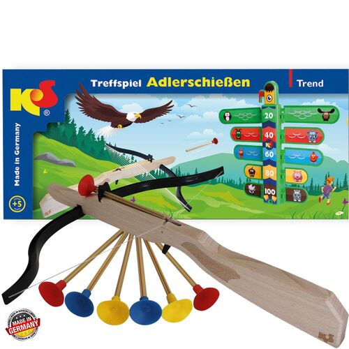 Treffspiel Adlerschie�en Marterpfahl nach Punkten mit 6 Pfeilen & Armbrust