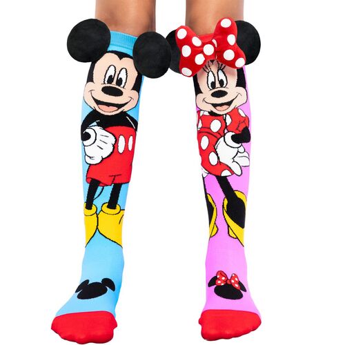 Lustige Mickey & Minnie Socken Bunt mit 3D-Effekt f�r Kinder und Erwachsene