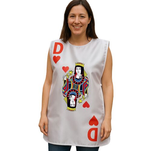 Spielkarten Kost�m Herz Dame oder Herz K�nig f�r Erwachsene