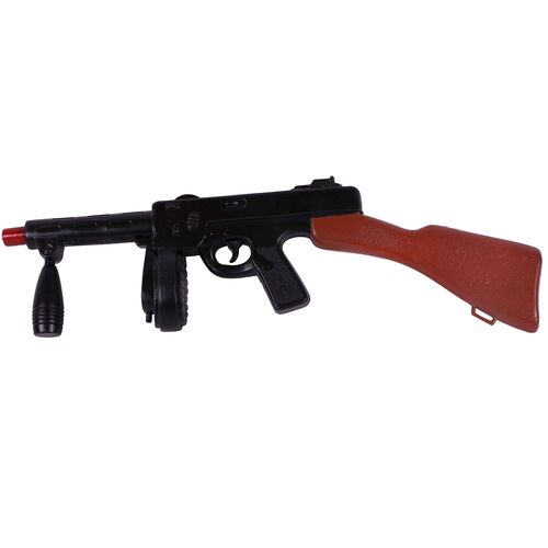 Spielzeug Maschinengewehr Gangster Mafia 70 cm lang Schwarz Kost�m-Zubeh�r