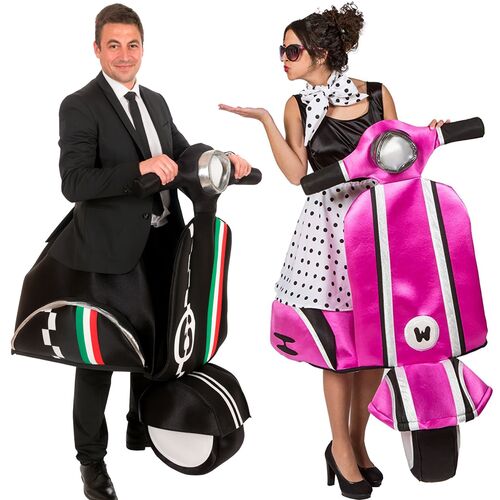 Vespa Kost�m Ciao Bella Scooter Roller Paarkost�m f�r Erwachsene