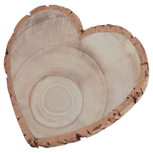 Baumscheibe Herzform Rustikales Holzherz 19 cm Tischdeko Hochzeit Geburtstag