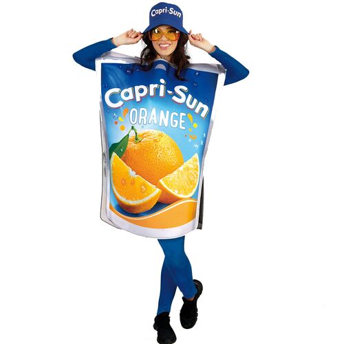 Capri Sun Kost�m Leckeres Getr�nk Capri Sonne Orange inkl. Hut f�r Erwachsene