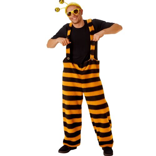 Bienen Latzhose Sumse Sunny Schwarz Gelb Gestreift f�r Erwachsene