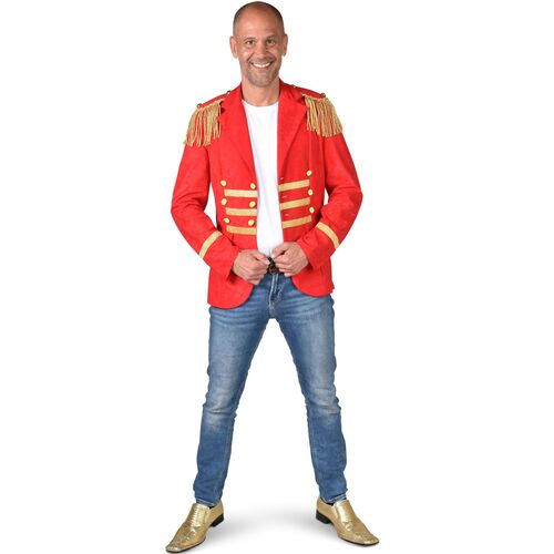 Zirkus Kost�m Rote Garde Jacke Gold Uniform f�r Herren