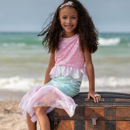 Meerjungfrauen Kost�m Mermaid Sirena Glitzerflosse f�r Kinder