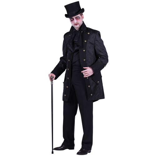 Gothic Kost�m Halloween Vampirlord Herr der Finsternis f�r Herren