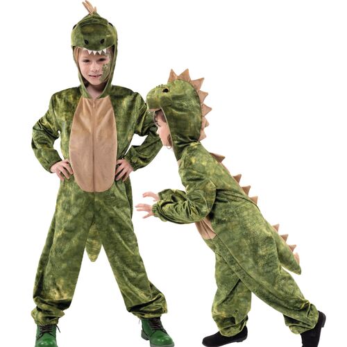 Dino Kost�m Gr�ner Dinosaurier Bronto f�r Kinder