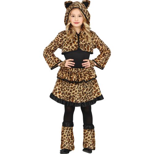 Leopard Kost�m Wildkatze Luna f�r Kinder