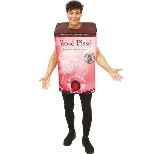 Wein Kost�m Weinkarton Ros� Piss� Edler Tropfen f�r Herren
