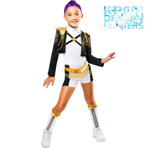 Rumi Core Golden Deluxe Kost�m mit Per�cke KPop Demon Hunters Kost�m f�r Kinder