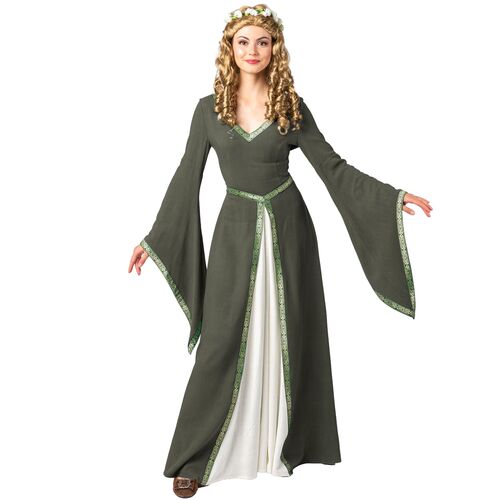 Mittelalter Kost�m Kleid Hedwig mit Trompeten�rmeln & Schn�rung f�r Damen