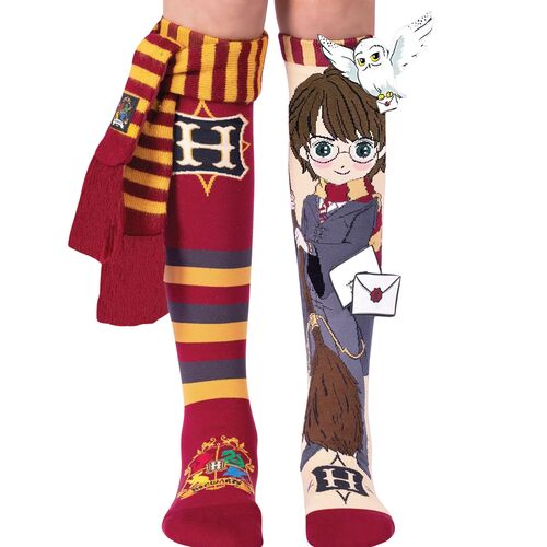 Lustige Harry Potter Socken Gryffindor mit 3D-Effekt f�r Kinder & Erwachsene