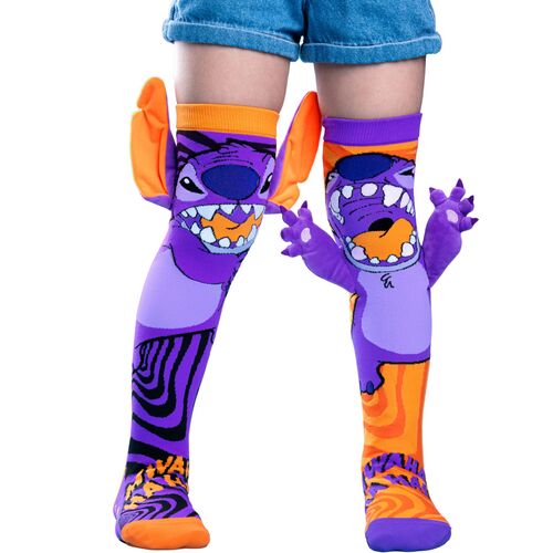 Lustige Stitch Socken Stitchzilla Halloween mit 3D-Ohren f�r Kinder & Erwachsene