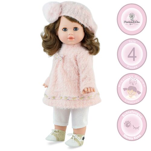 Puppe Stella 42 cm mit Soft Body, langen Haaren und Schlafaugen f�r Kinder