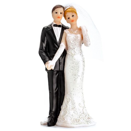 Figur Hochzeitspaar 11 cm Tortenaufsatz Tisch-Deko Party-Zubeh�r