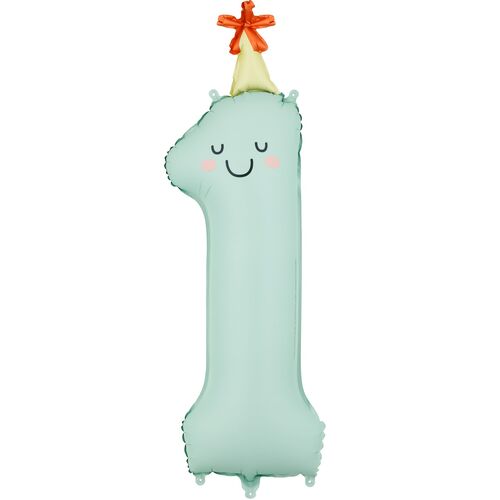 Folienballon Zahlen 0-9 Pastell niedliche Geburtstags-Deko f�r Kinder 