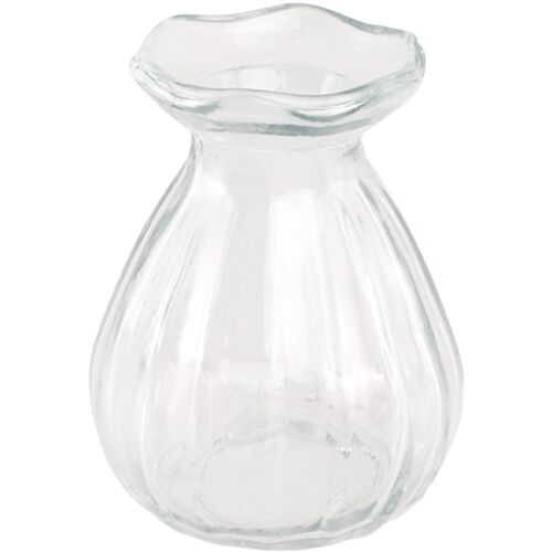 Mini Glasvase Corolle 7 x 9 cm kleine Blumenvase Tisch-Deko