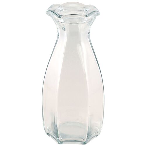 Glasvase Corolle 20 cm elegante Blumenvase Vintage Tisch-Deko