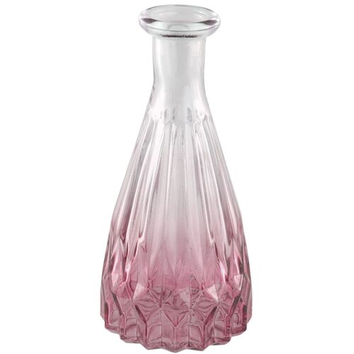 Glasvase Alexandrin Blumenvase 14,5 cm Deko-Vase mit Farbverlauf Rosa