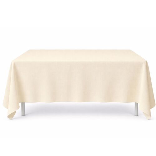 Tischdecke aus Baumwolle 125 x 240 cm gewaschen nat�rliche Tischdeko