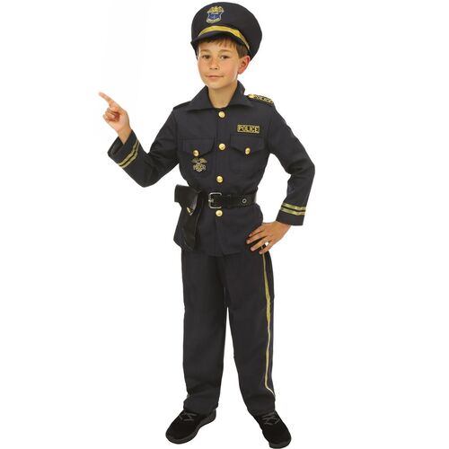 Polizei Kost�m Kinder Polizist Max mit M�tze Uniform Fasching