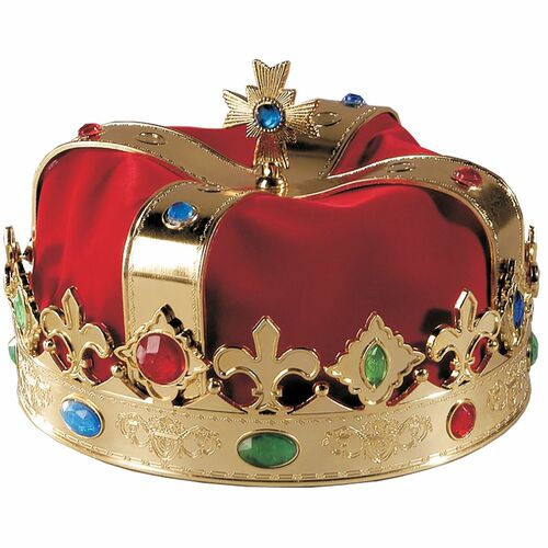 K�nigskrone Sternsinger Krone rot/gold Kost�m-Zubeh�r