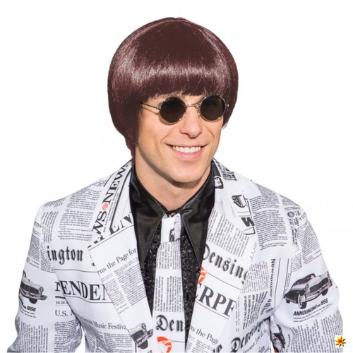 Kurzhaar Per�cke Pilzkopf Braun f�r Herren