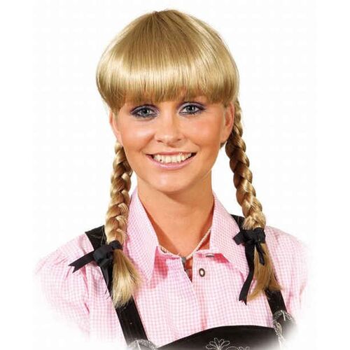Per�cke mit geflochtenen Z�pfen Lena mittelblond Zopfper�cke f�r Damen