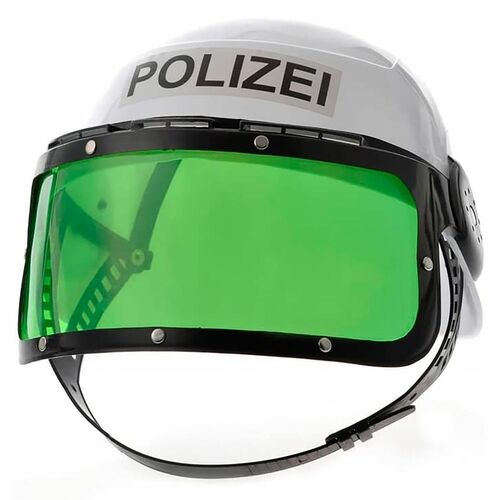 Polizeihelm mit Visier KW 58 cm Kost�m-Zubeh�r f�r Kinder