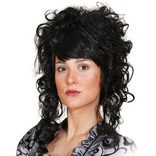 Per�cke Barock Hofdame Lina Schwarz gelockt f�r Damen