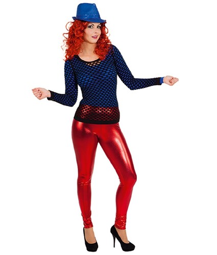 Netzshirt schwarz 90er Jahre f�r Damen