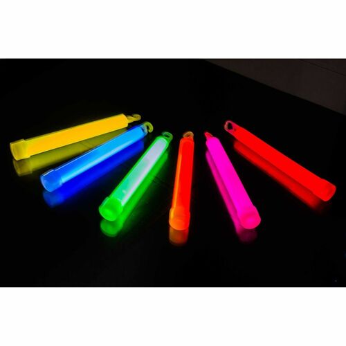 Knicklichter 6er Set bunt, Leuchtstab 15cm lang