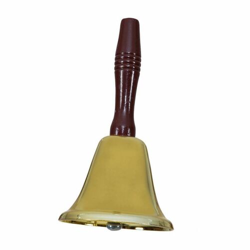 Weihnachtsmannglocke Gold mit Holzgriff 18,5 cm Glocke Kost�m-Zubeh�r